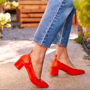Everlane The Day Heel - Bright Red